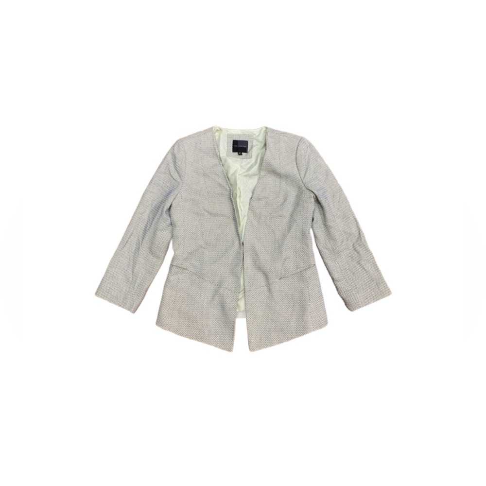 The Limited Blazer Jacket Womens Size XS Textured Career Office Minimalist Green